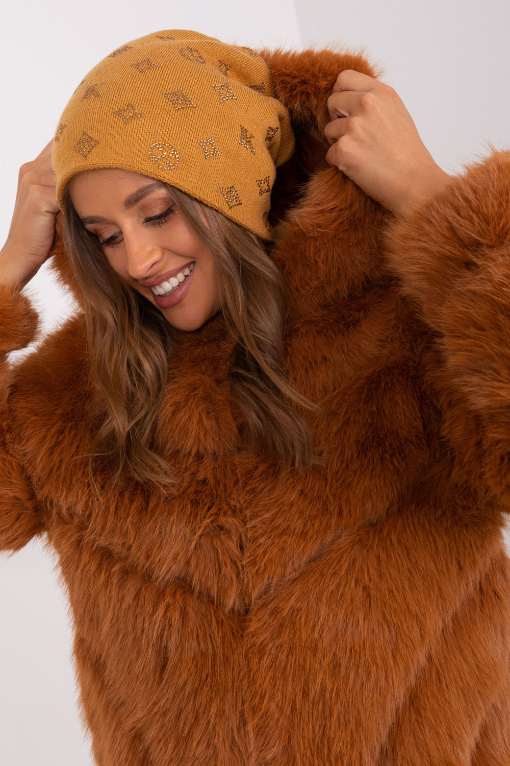 Bonnet femme AT — jaune