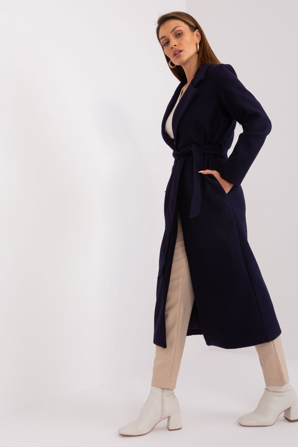 Manteau femme Och Bella — bleu marine