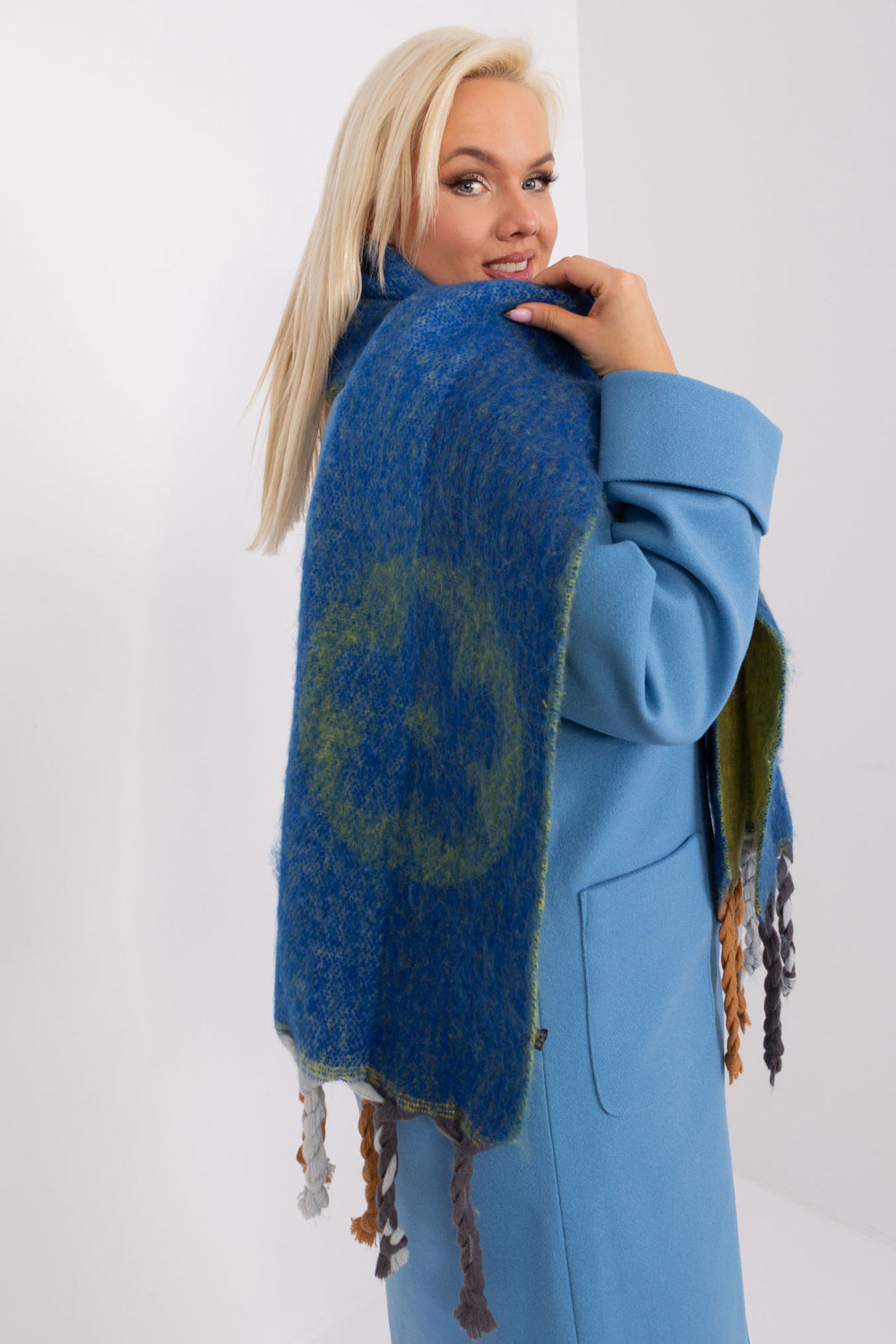 Châle femme AT — bleu