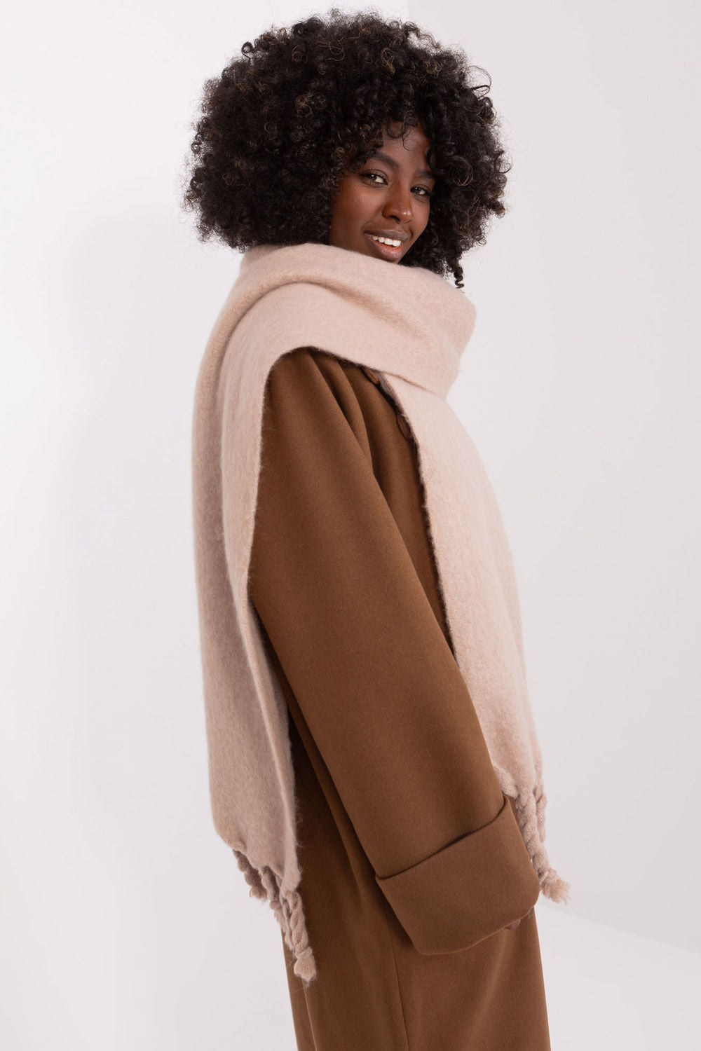Châle femme AT — beige