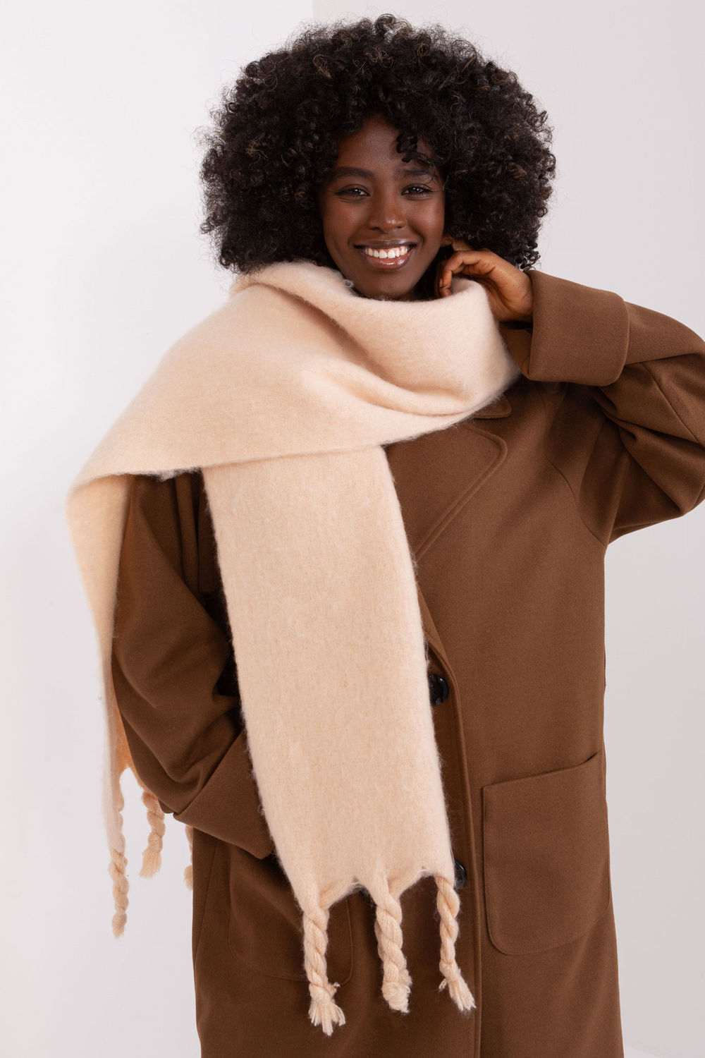 Châle femme AT — beige