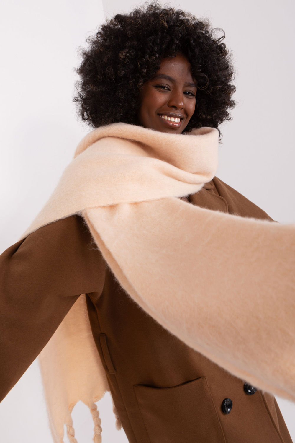 Châle femme AT — beige