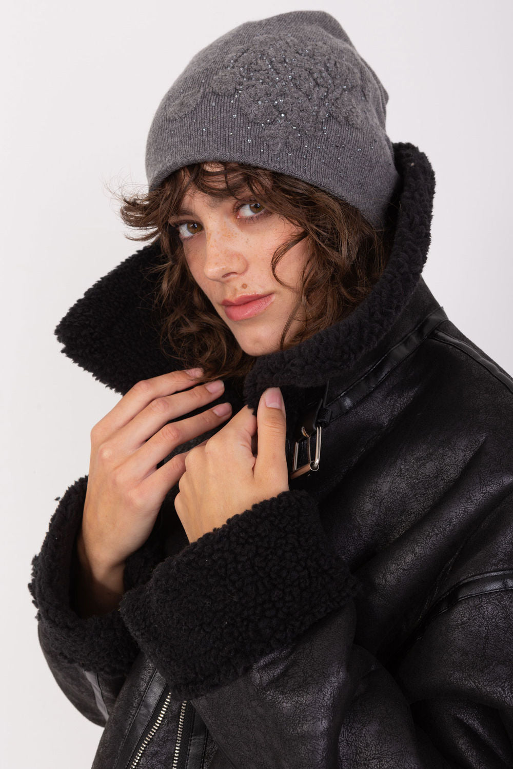 Bonnet femme AT — gris