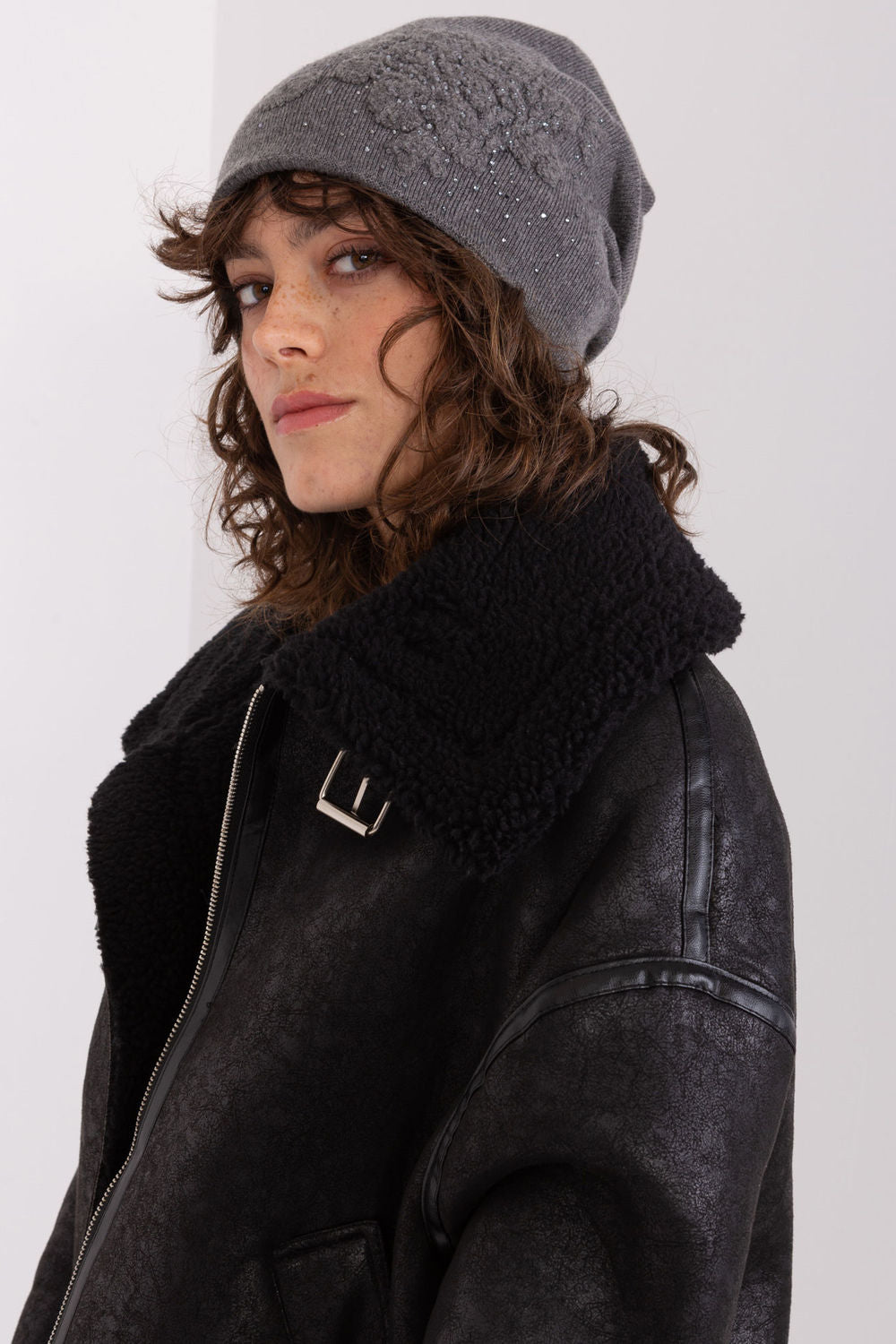 Bonnet femme AT — gris