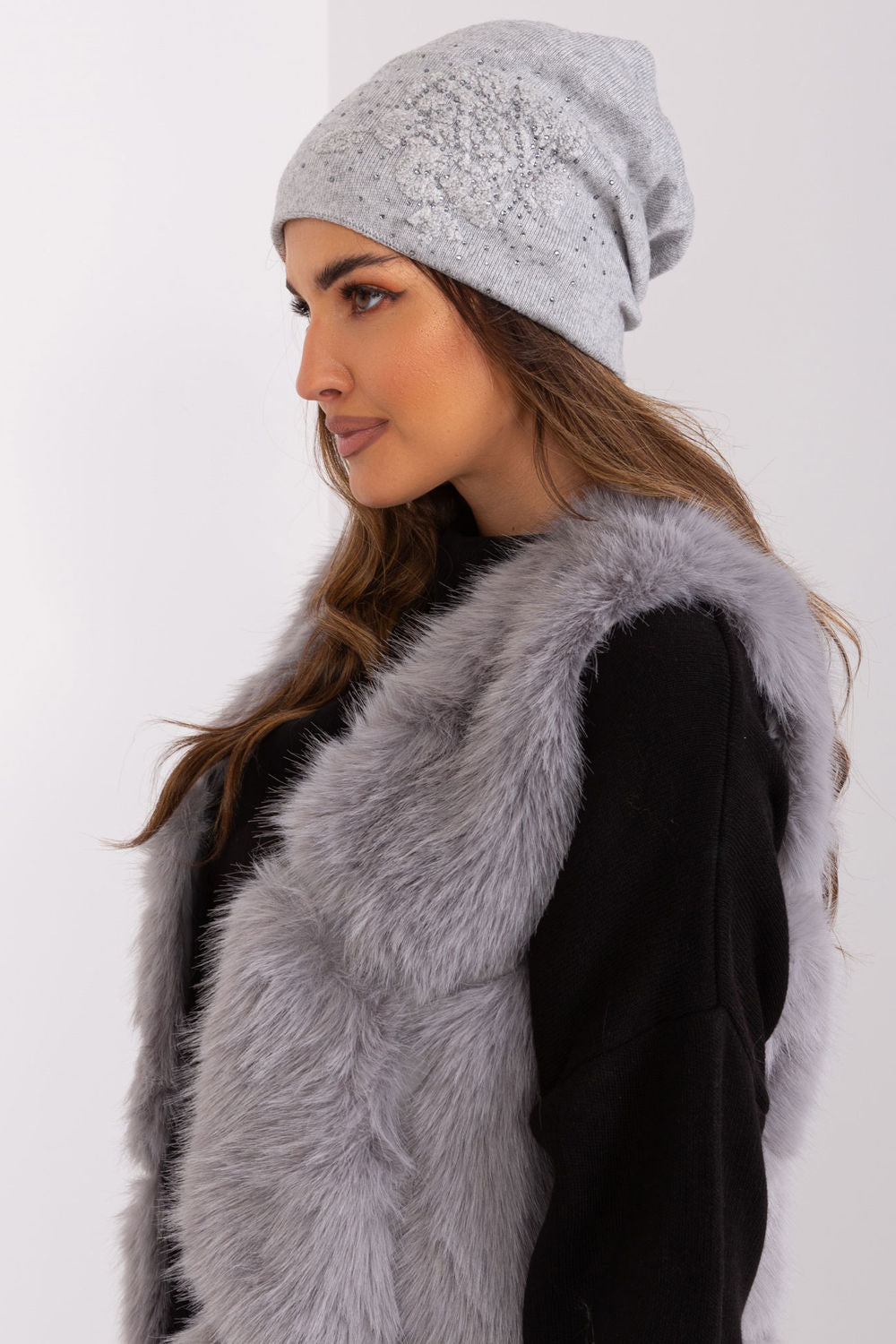 Bonnet femme AT — gris
