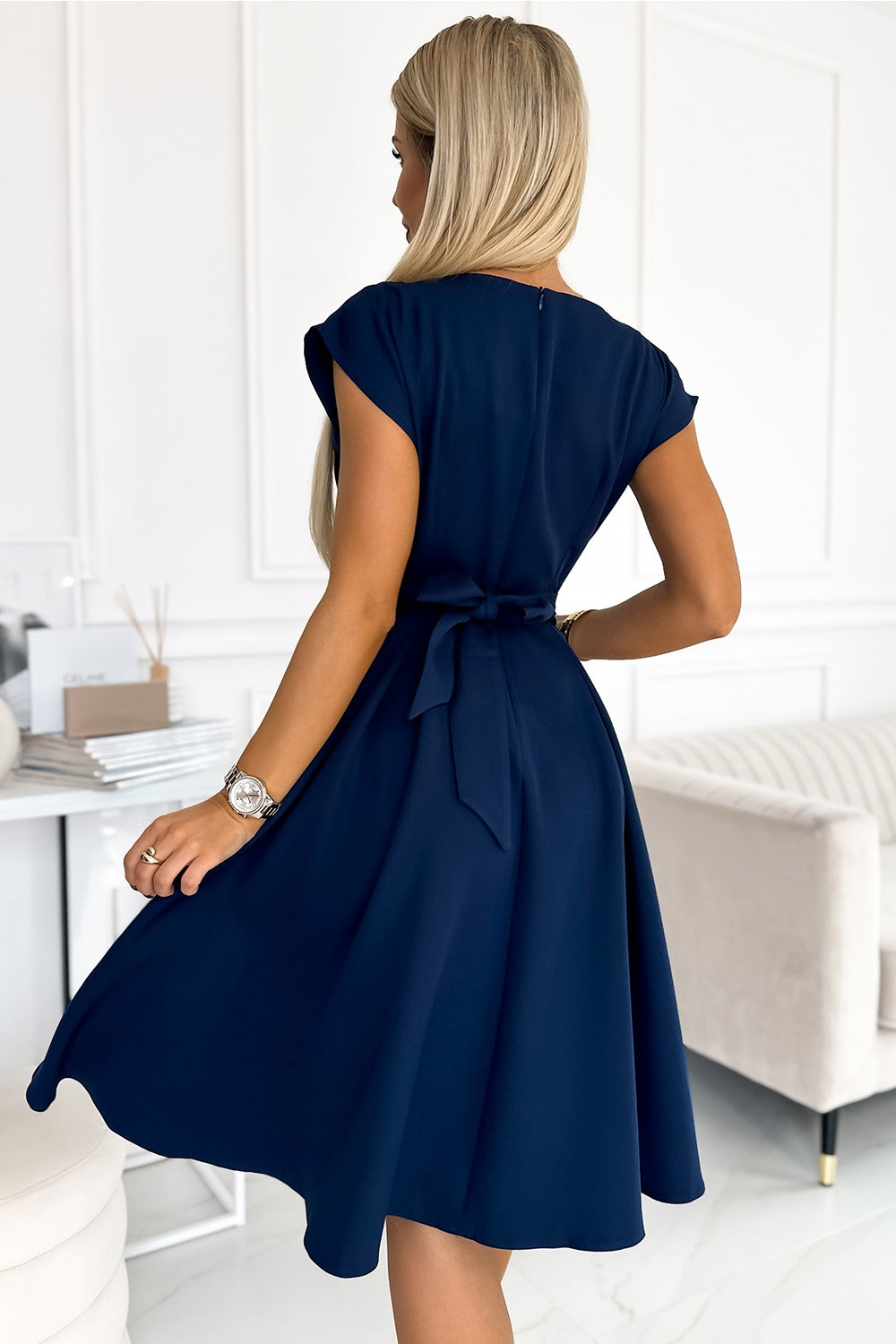 Robe femme Numoco De Cocktail De — bleu marine