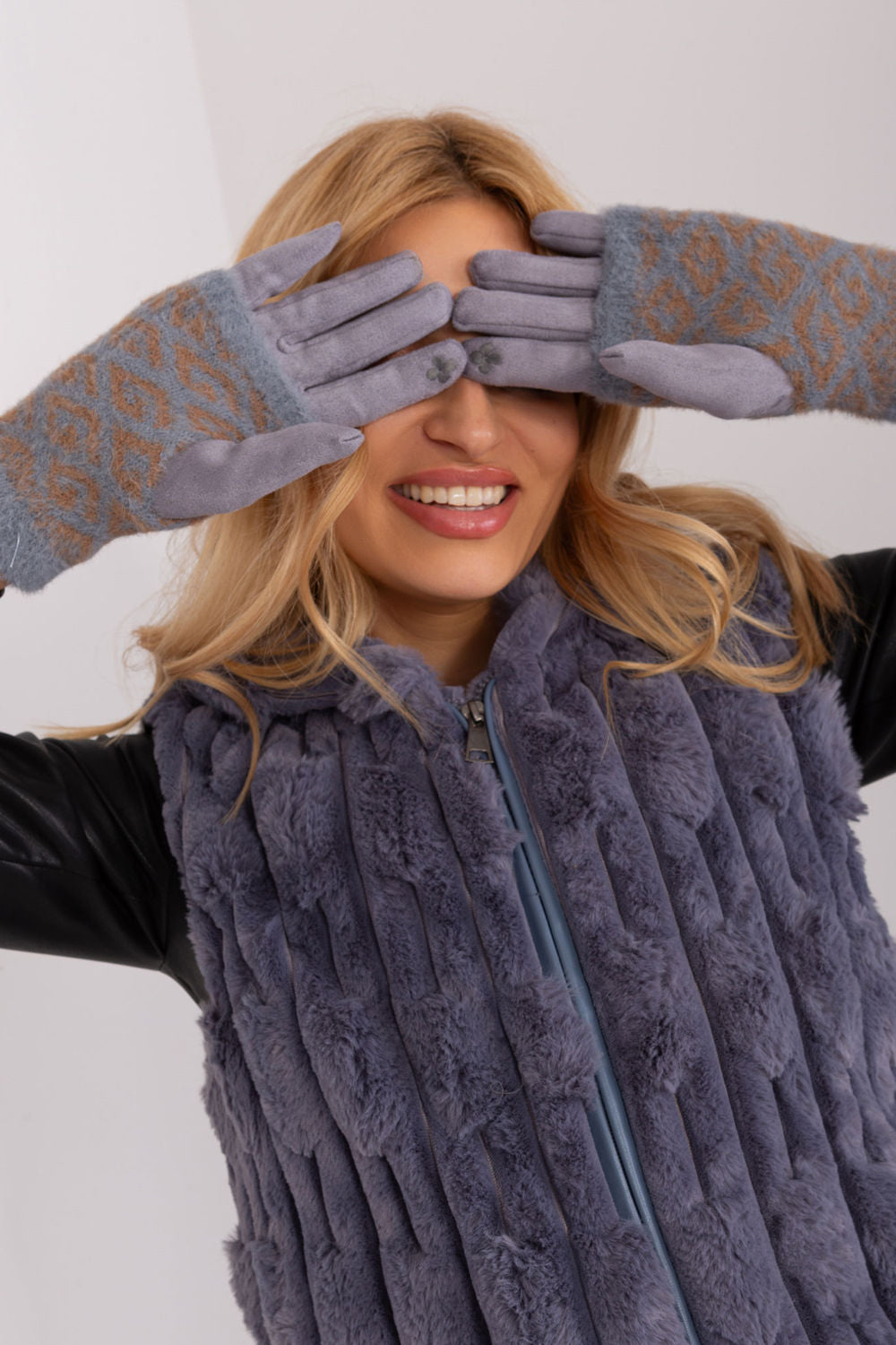 Gants femme AT — gris