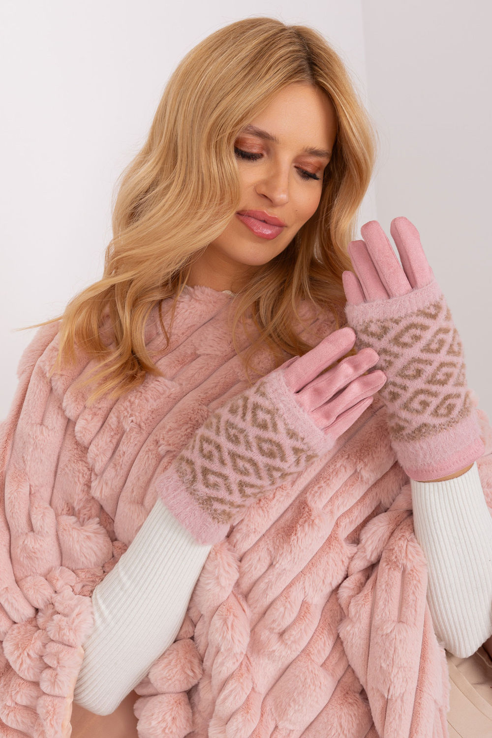 Gants femme AT — rosé