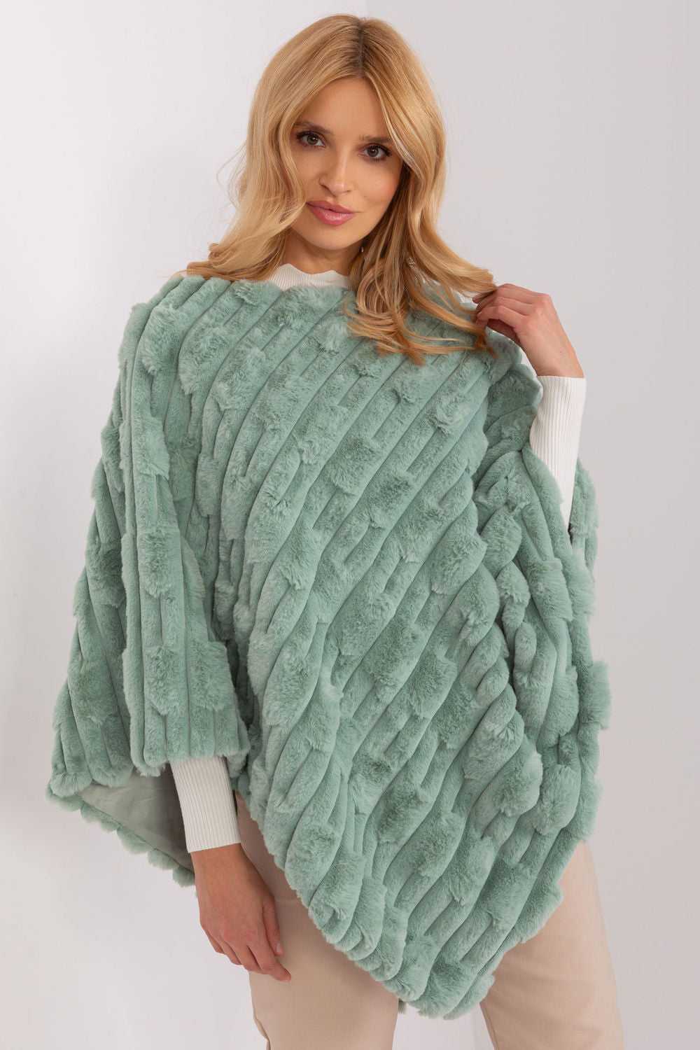 Poncho femme AT — vert