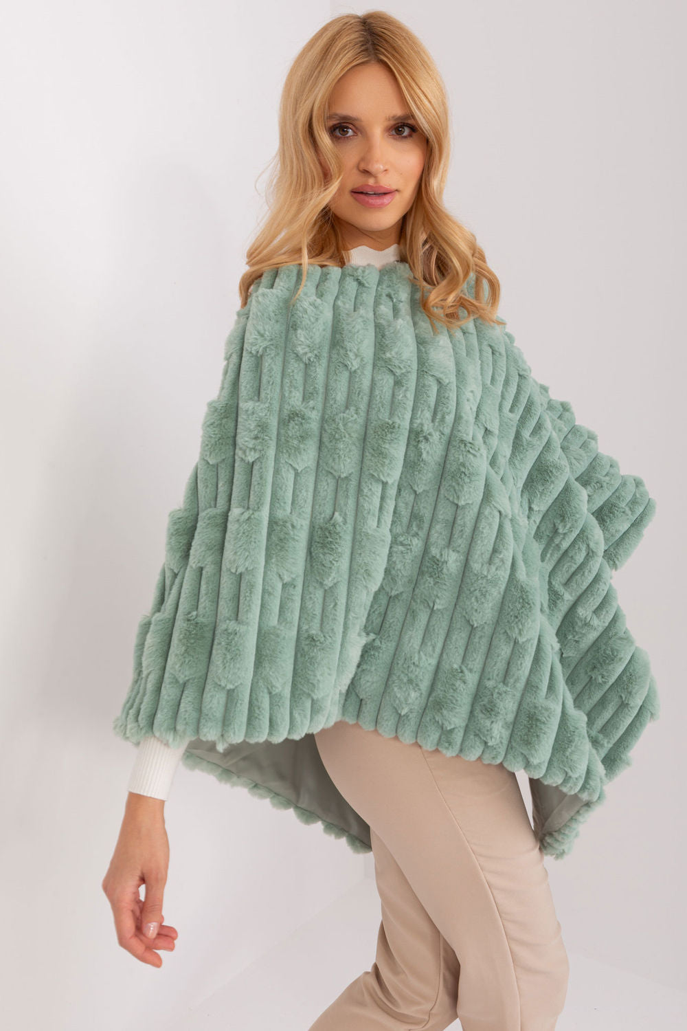 Poncho femme AT — vert