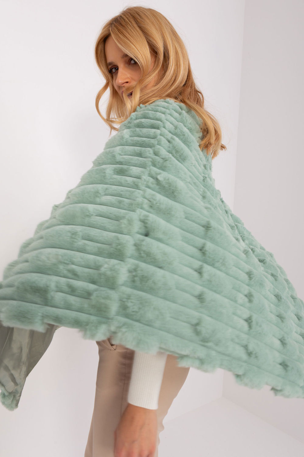 Poncho femme AT — vert