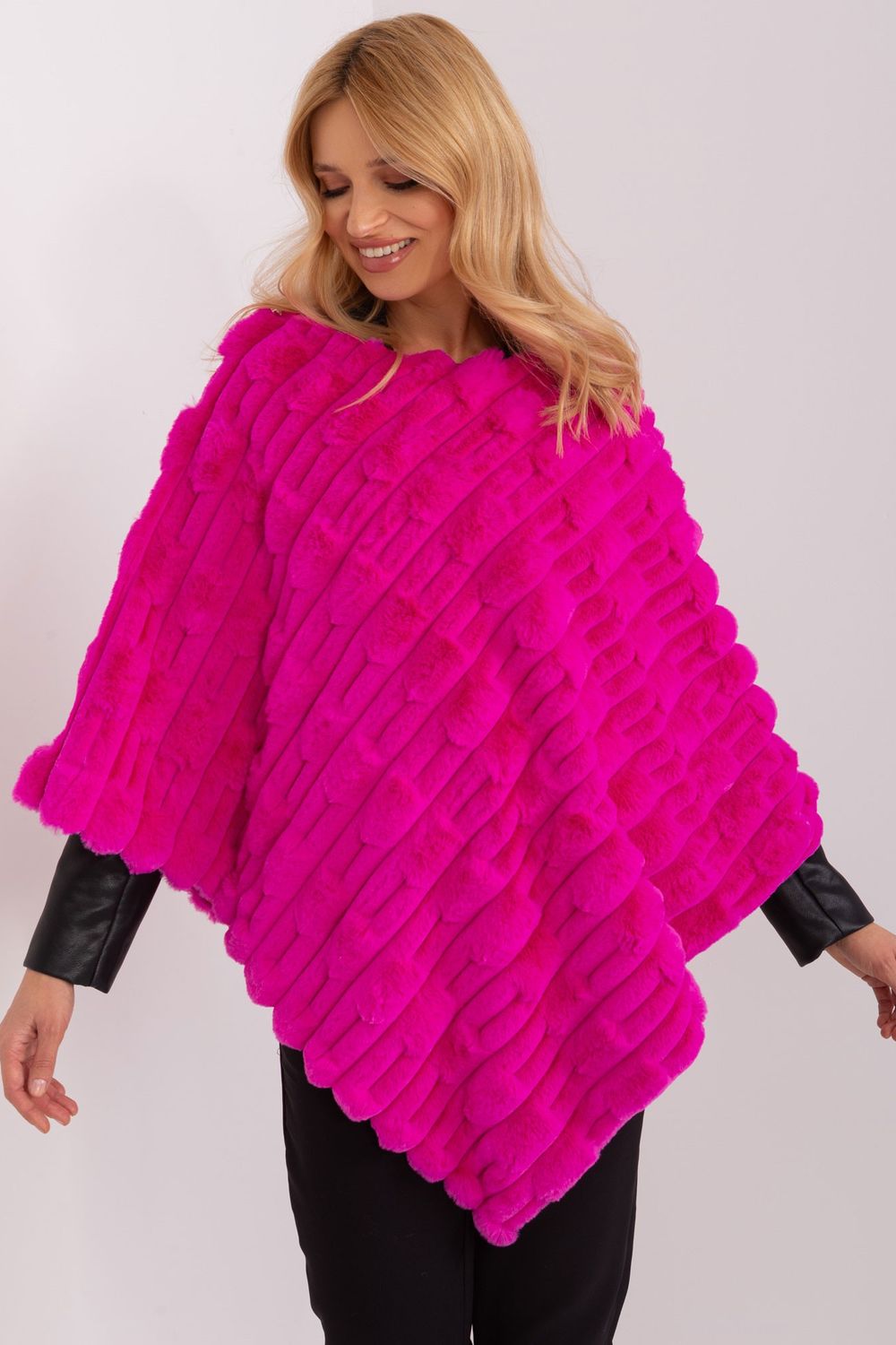 Poncho femme AT — rosé