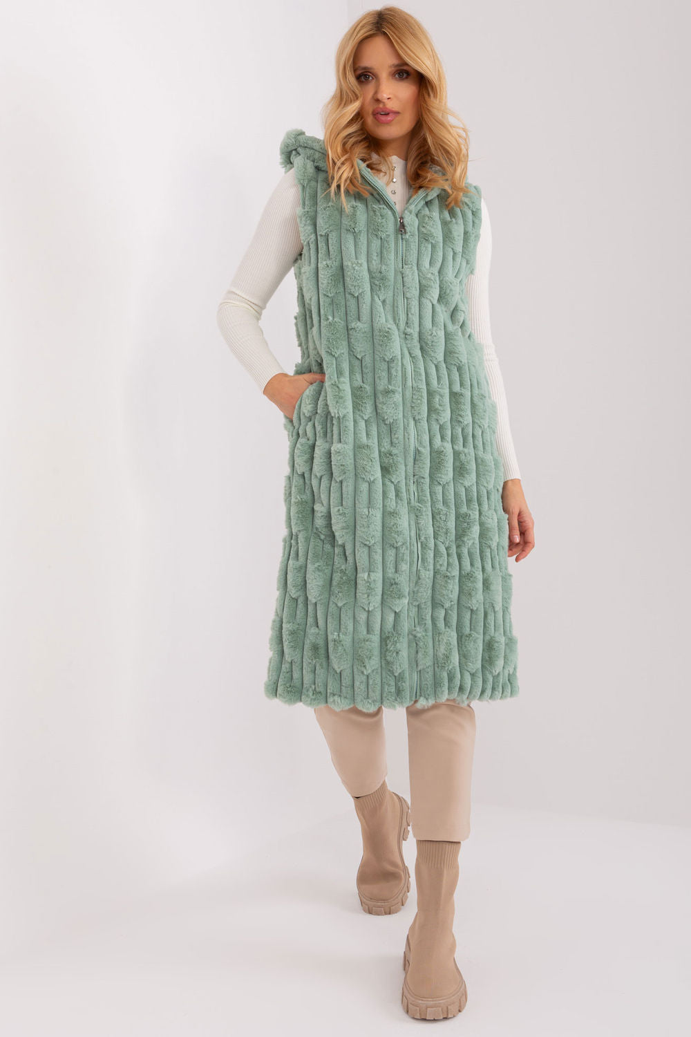 Gilet femme AT — vert
