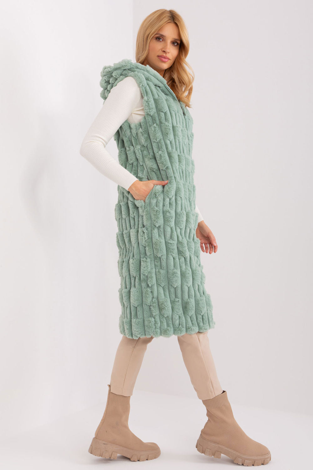 Gilet femme AT — vert