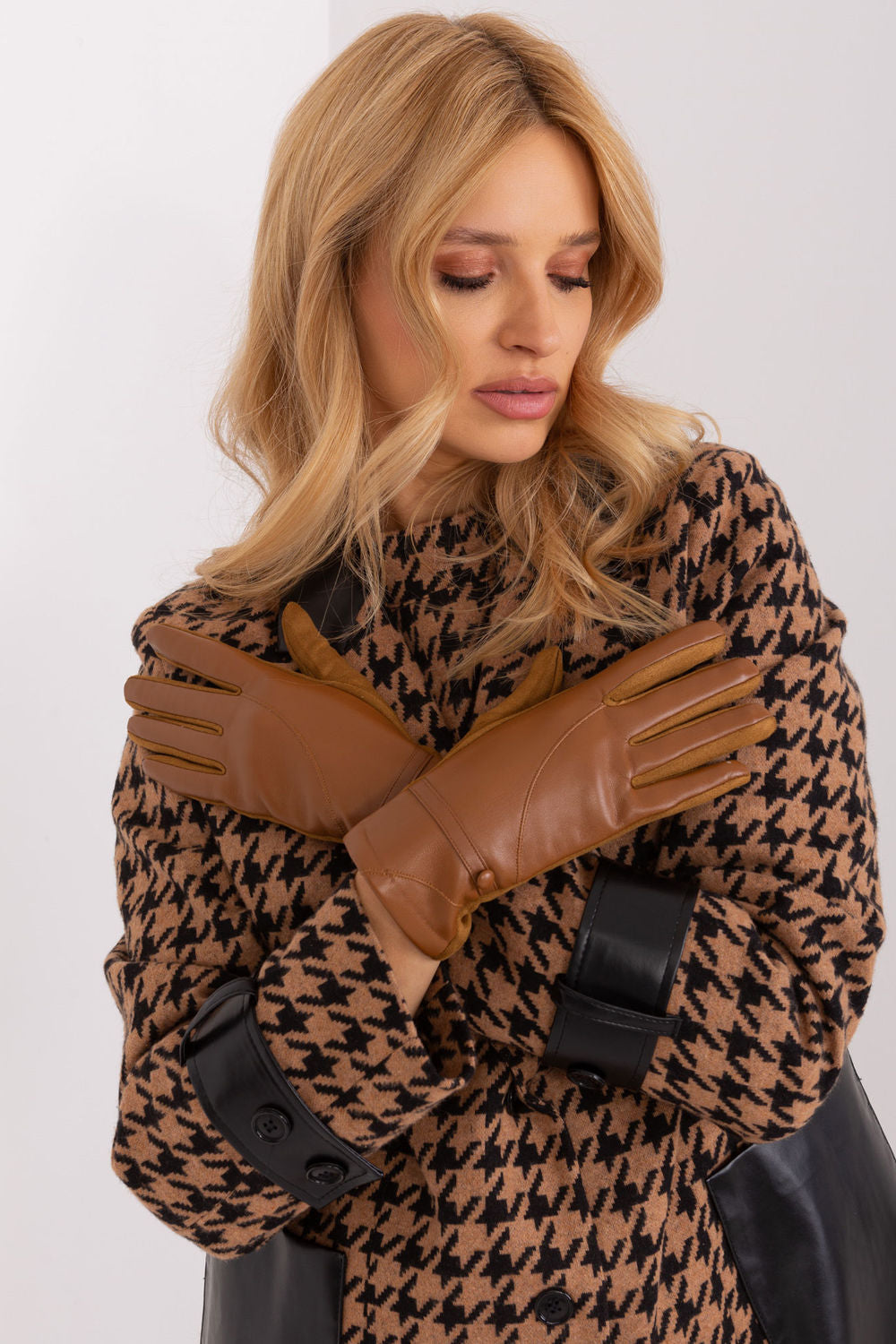 Gants femme AT — brun