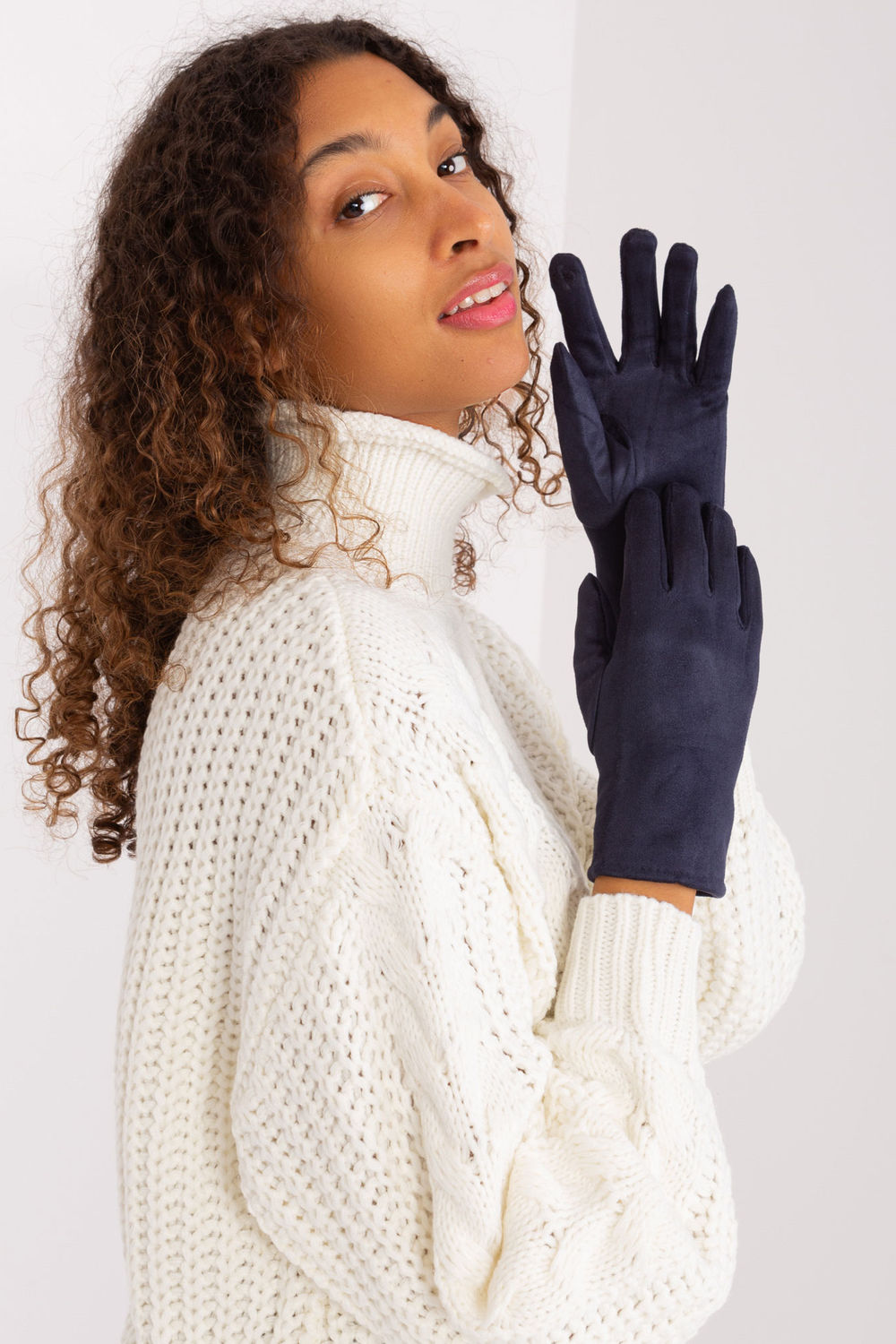 Gants femme AT — bleu marine