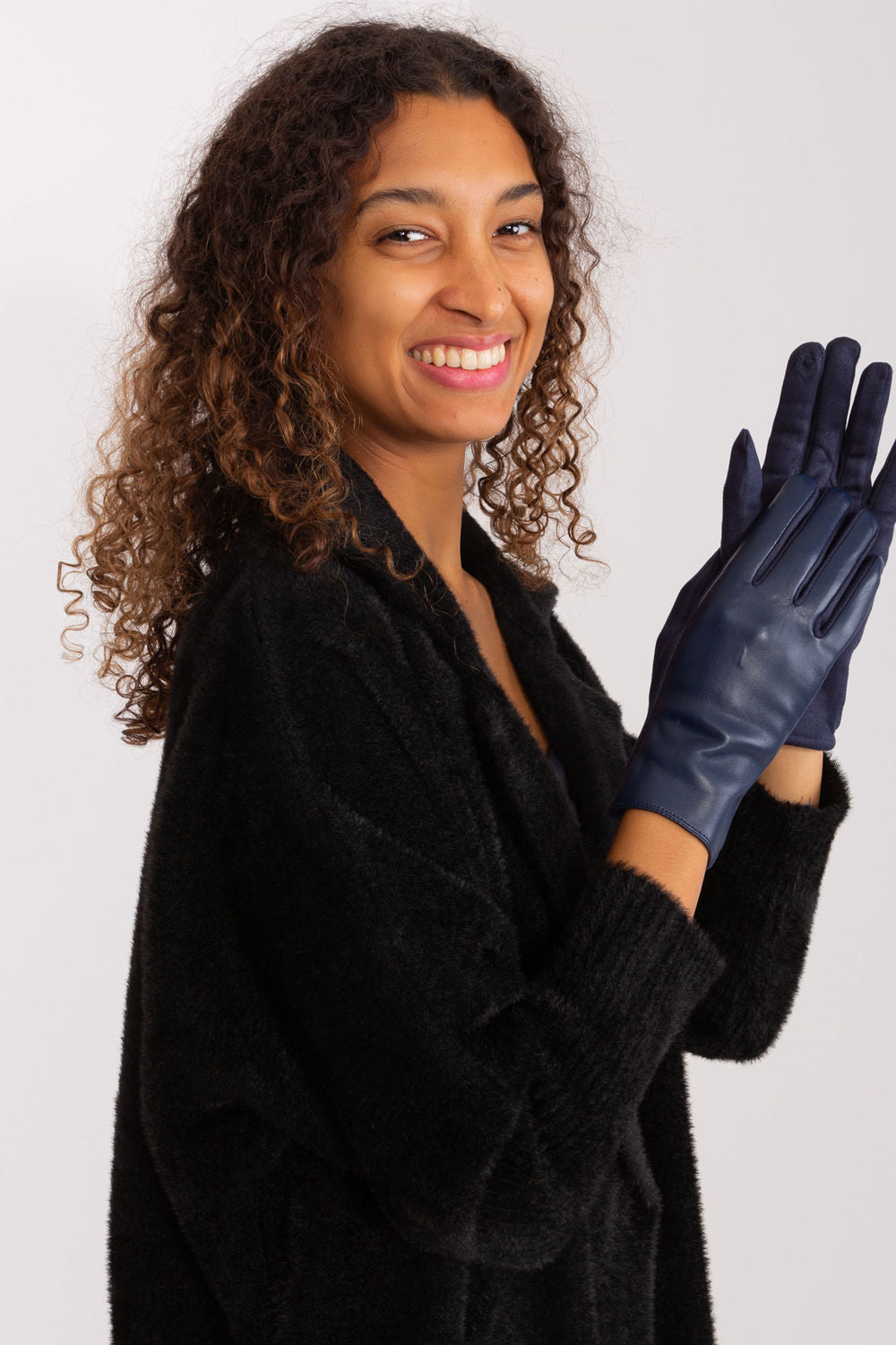 Gants femme AT — bleu marine