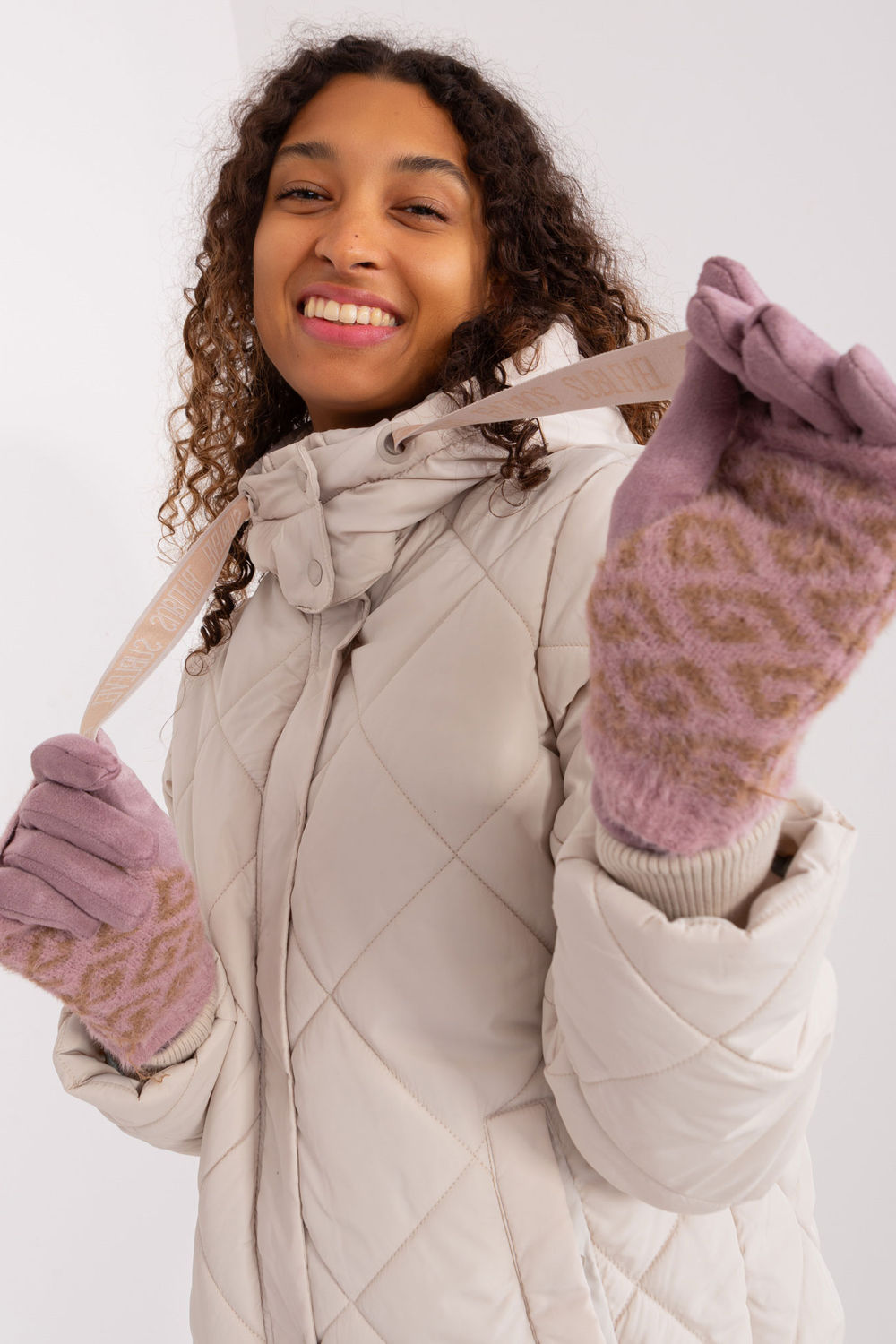 Gants femme AT — rosé