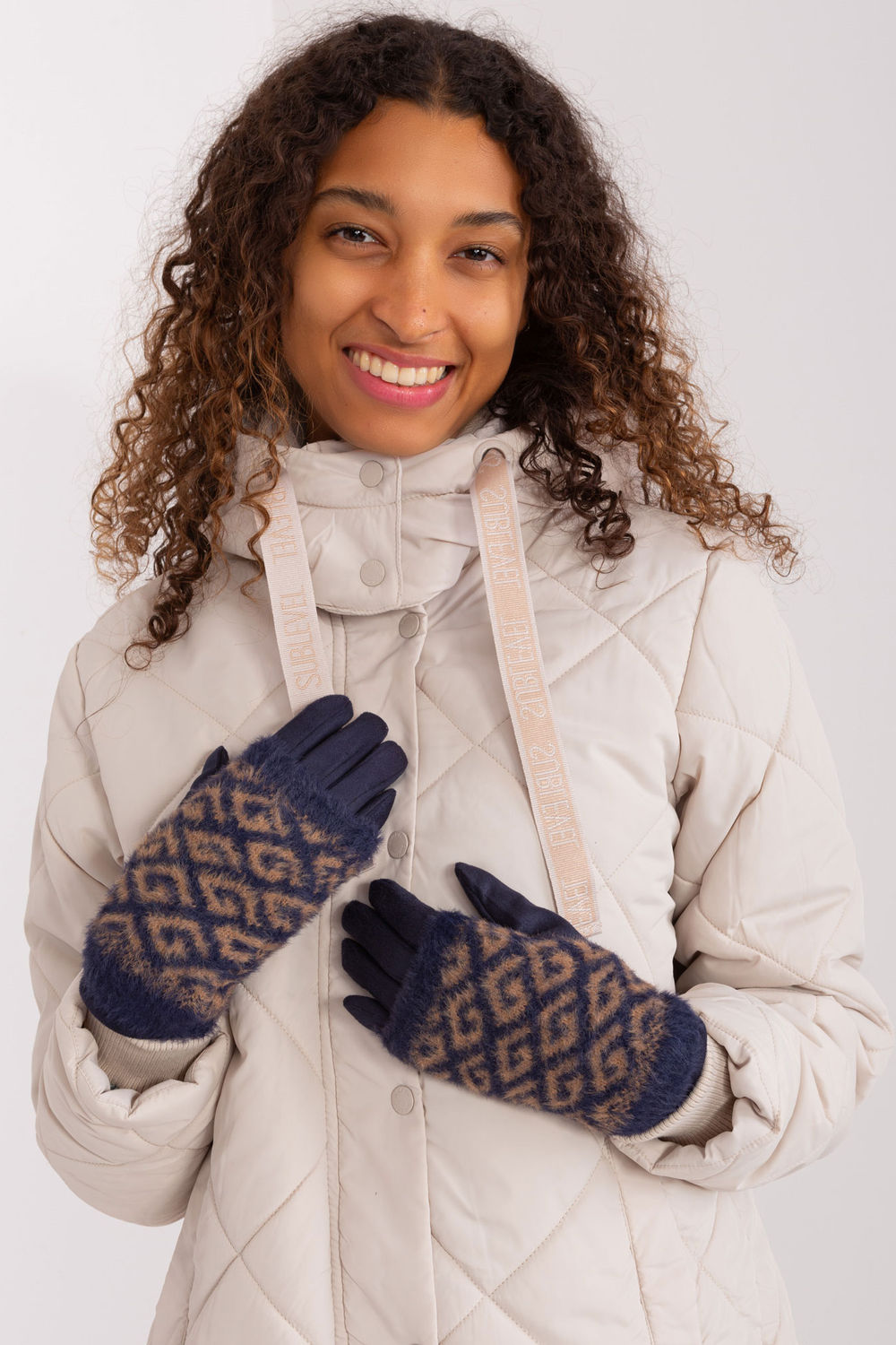 Gants femme AT — bleu marine