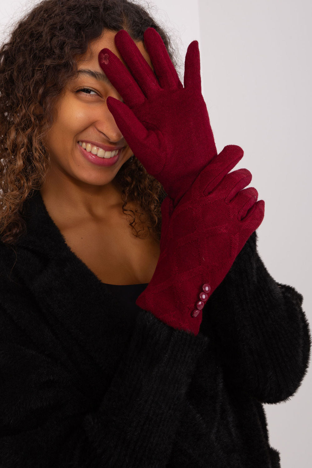 Gants femme AT — rouge