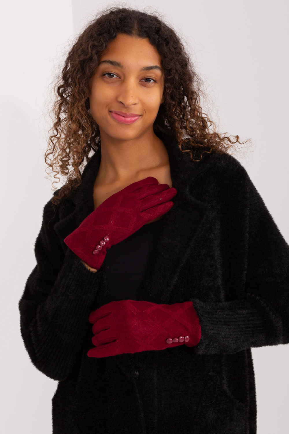 Gants femme AT — rouge
