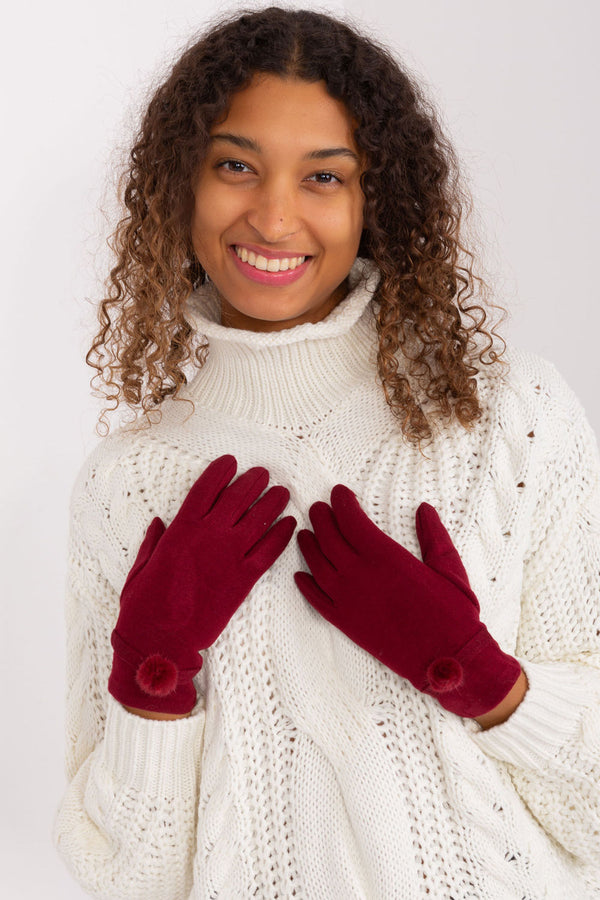 Gants femme AT — rouge