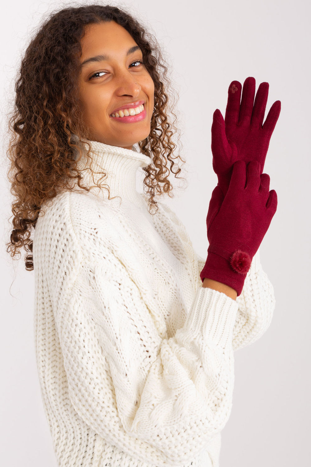 Gants femme AT — rouge