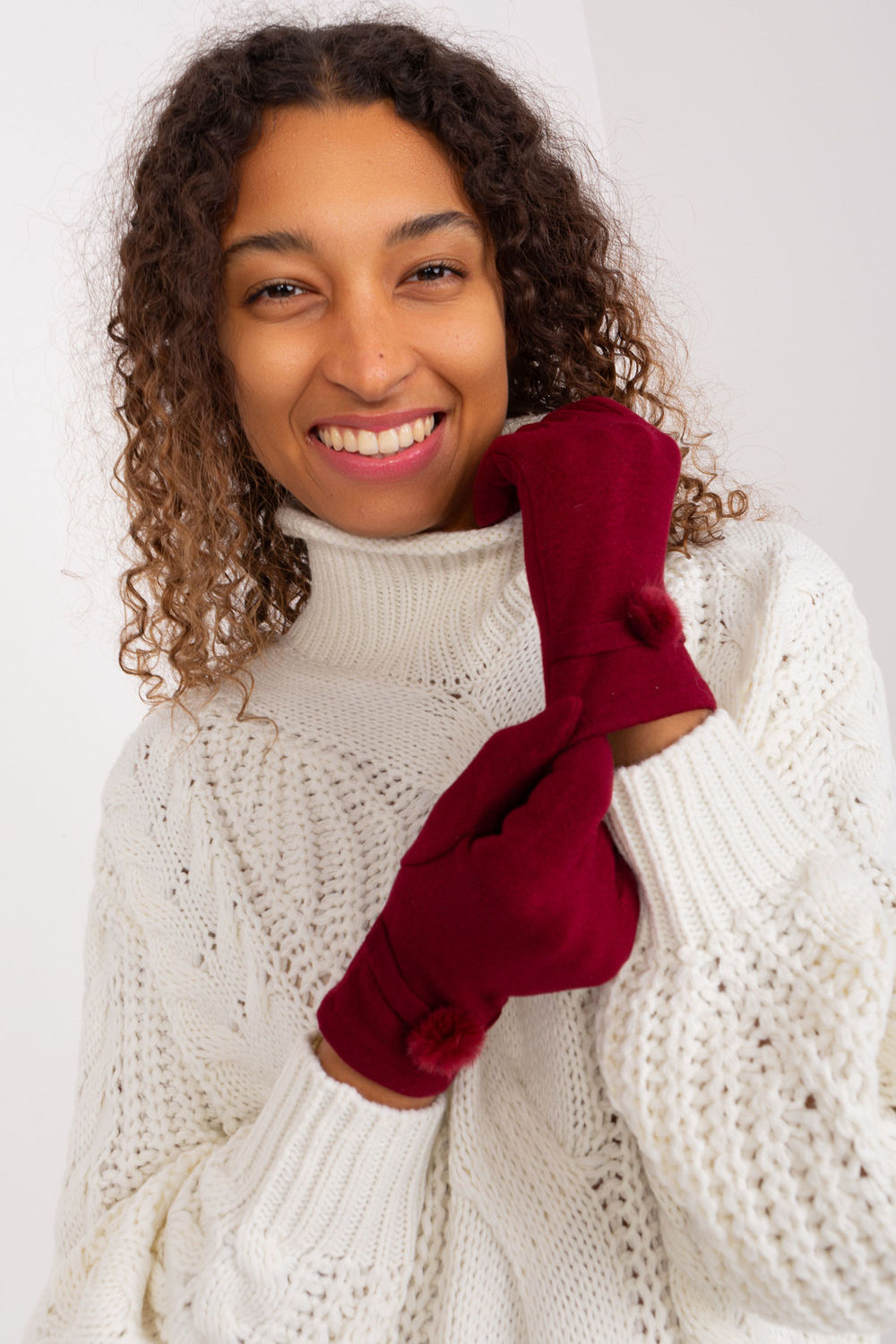 Gants femme AT — rouge
