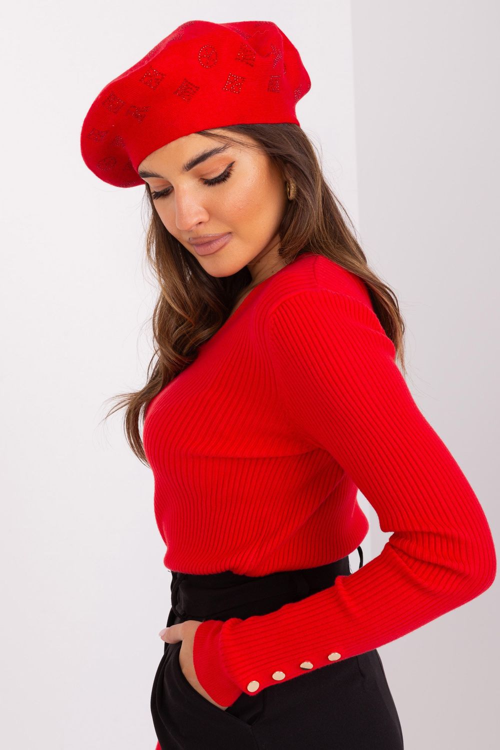 Béret femme AT — rouge