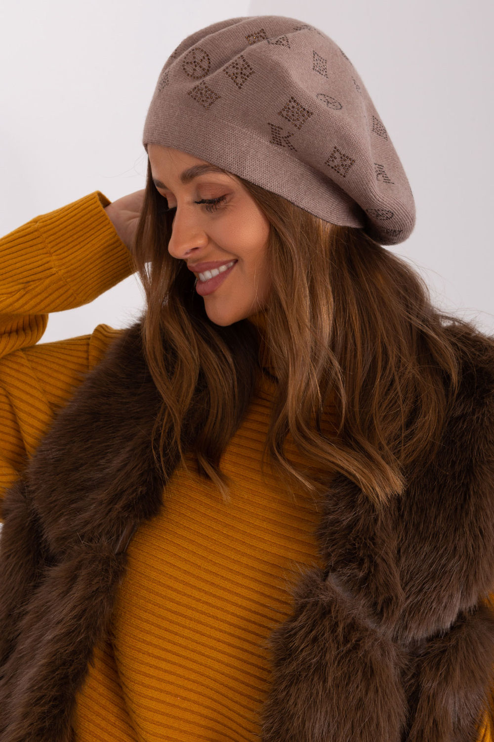 Béret femme AT — beige