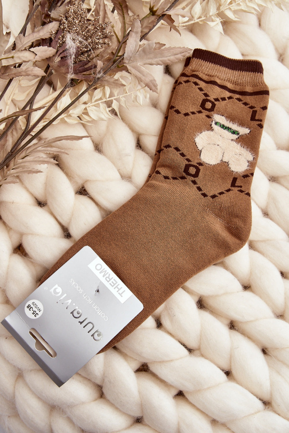 Chaussettes femme Step in style — brun