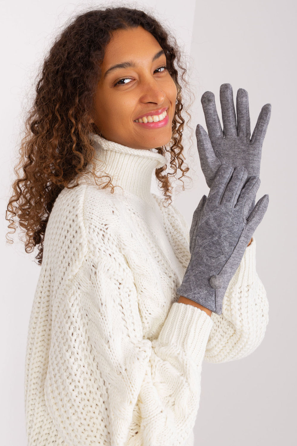 Gants femme AT — gris