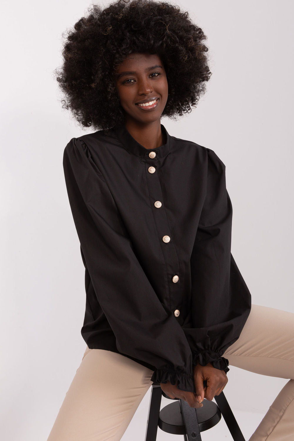 Blouse femme Lakerta — noir