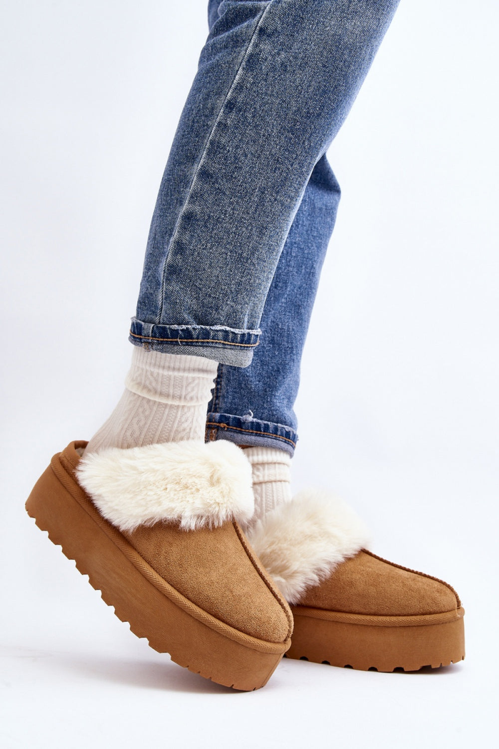 Pantalon femme Step in style Pantoufles Pantoufles — brun