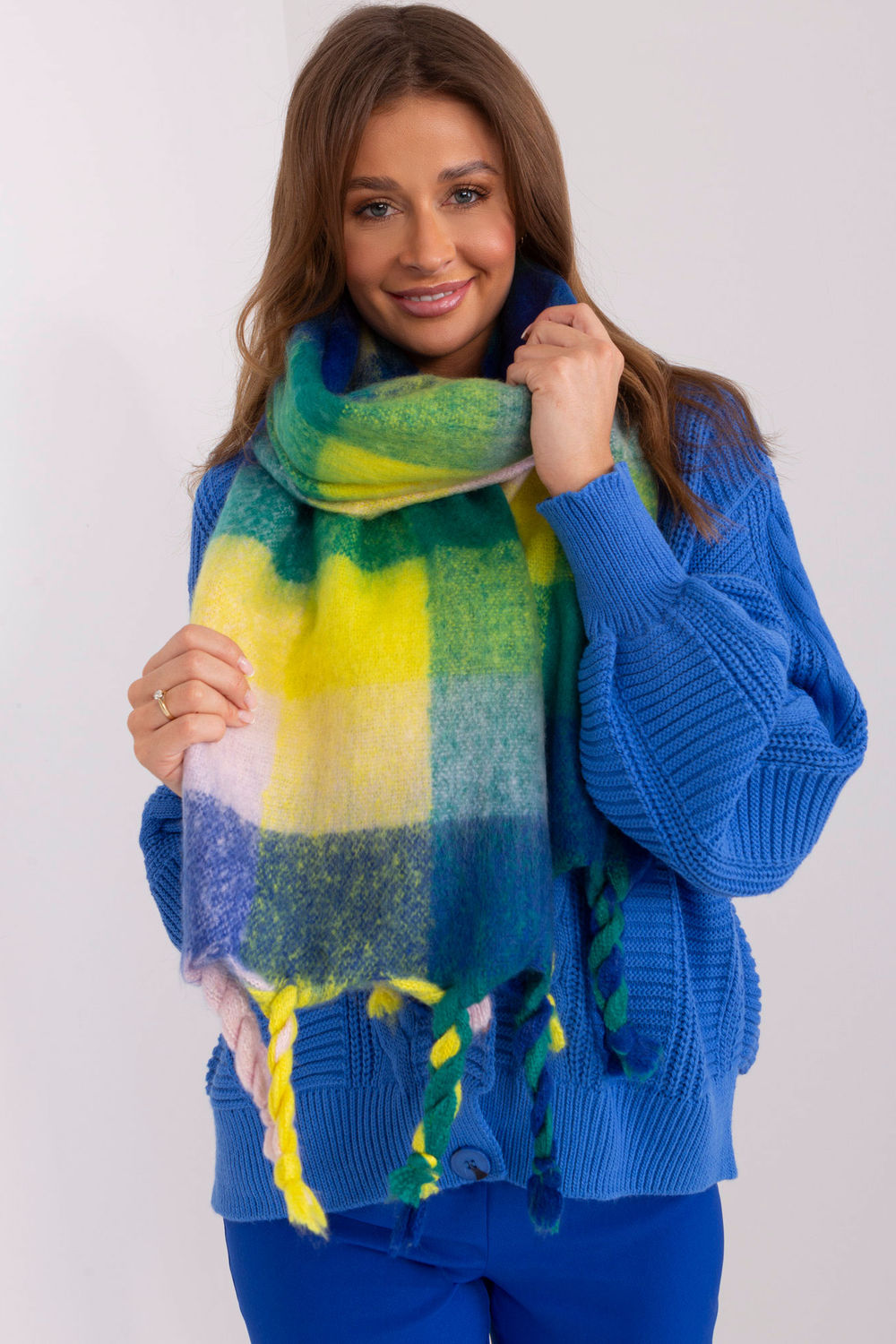 Châle femme AT — bleu