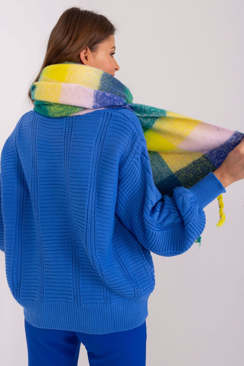 Châle femme AT — bleu
