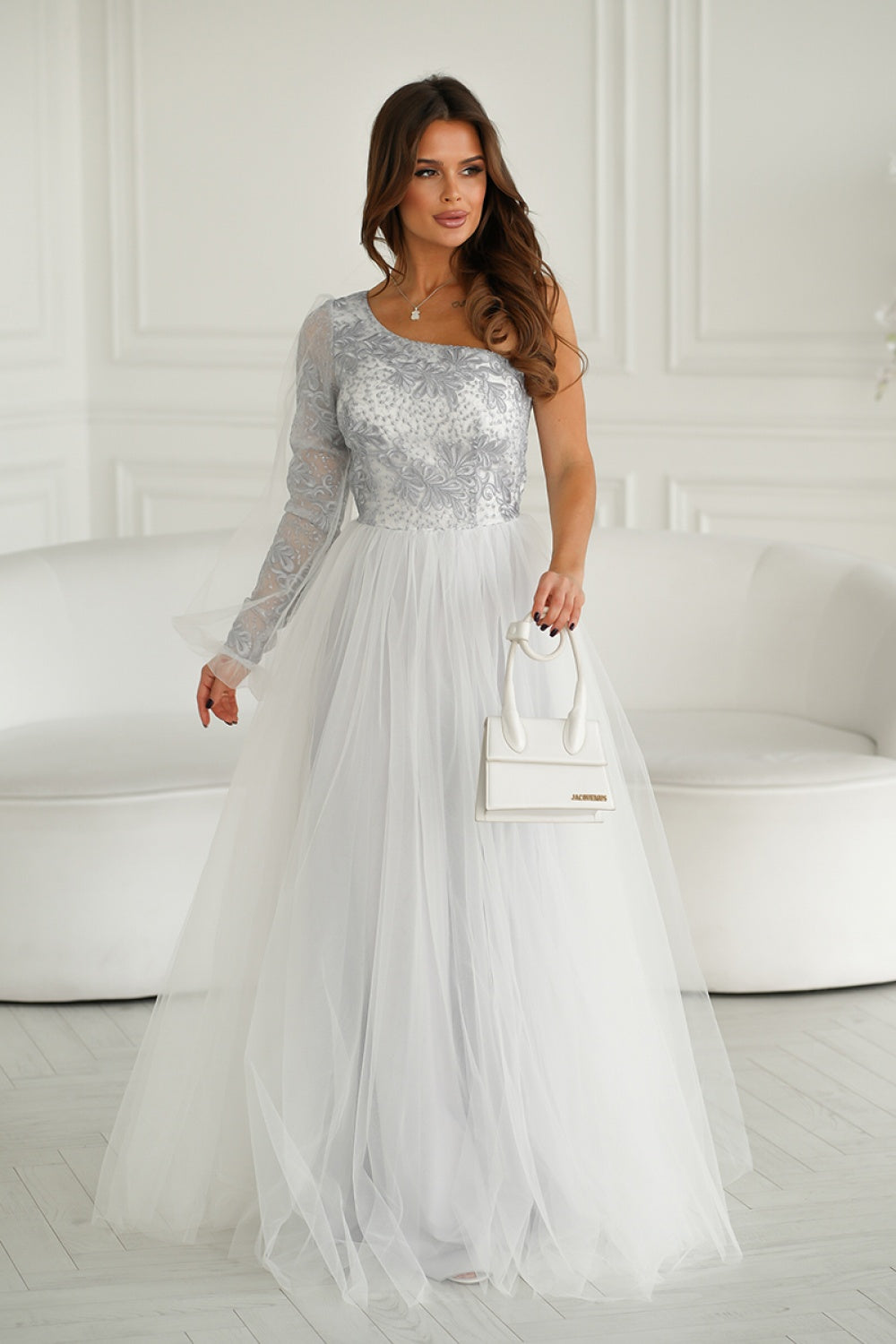 Robe femme Bicotone Longue Longue — gris