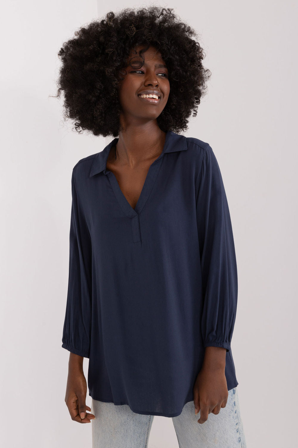 Blouse femme Sublevel Chemisier Chemisier — bleu marine