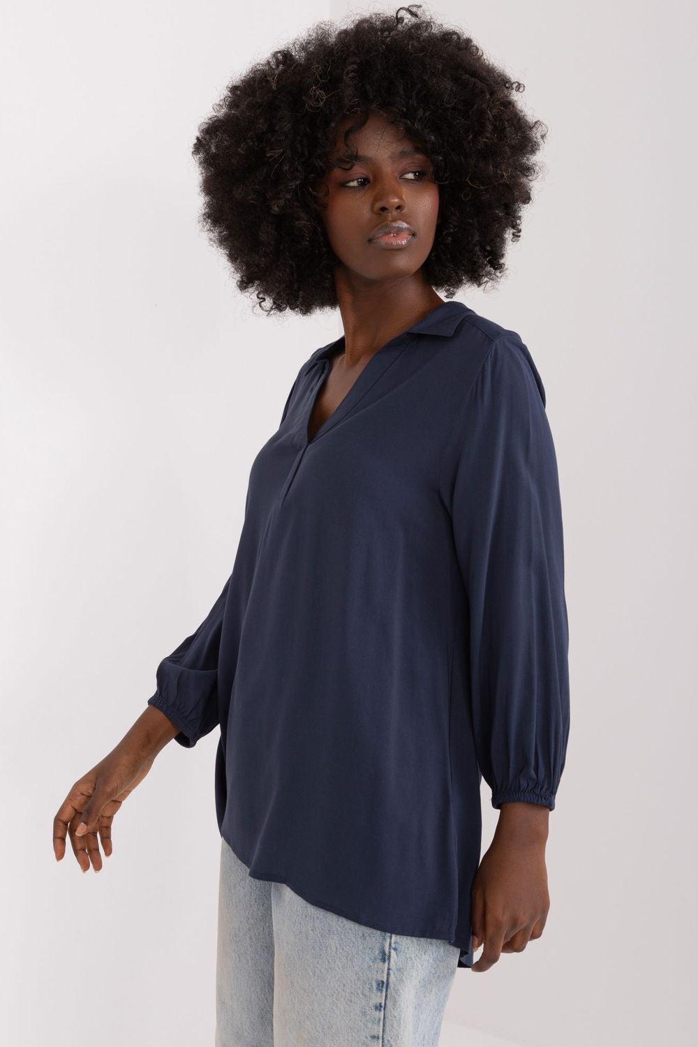 Blouse femme Sublevel Chemisier Chemisier — bleu marine