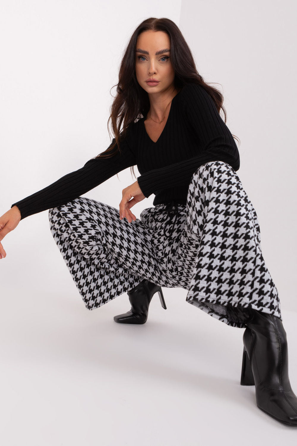 Chaussures à talons femme Lakerta Pantalon Pantalon — noir