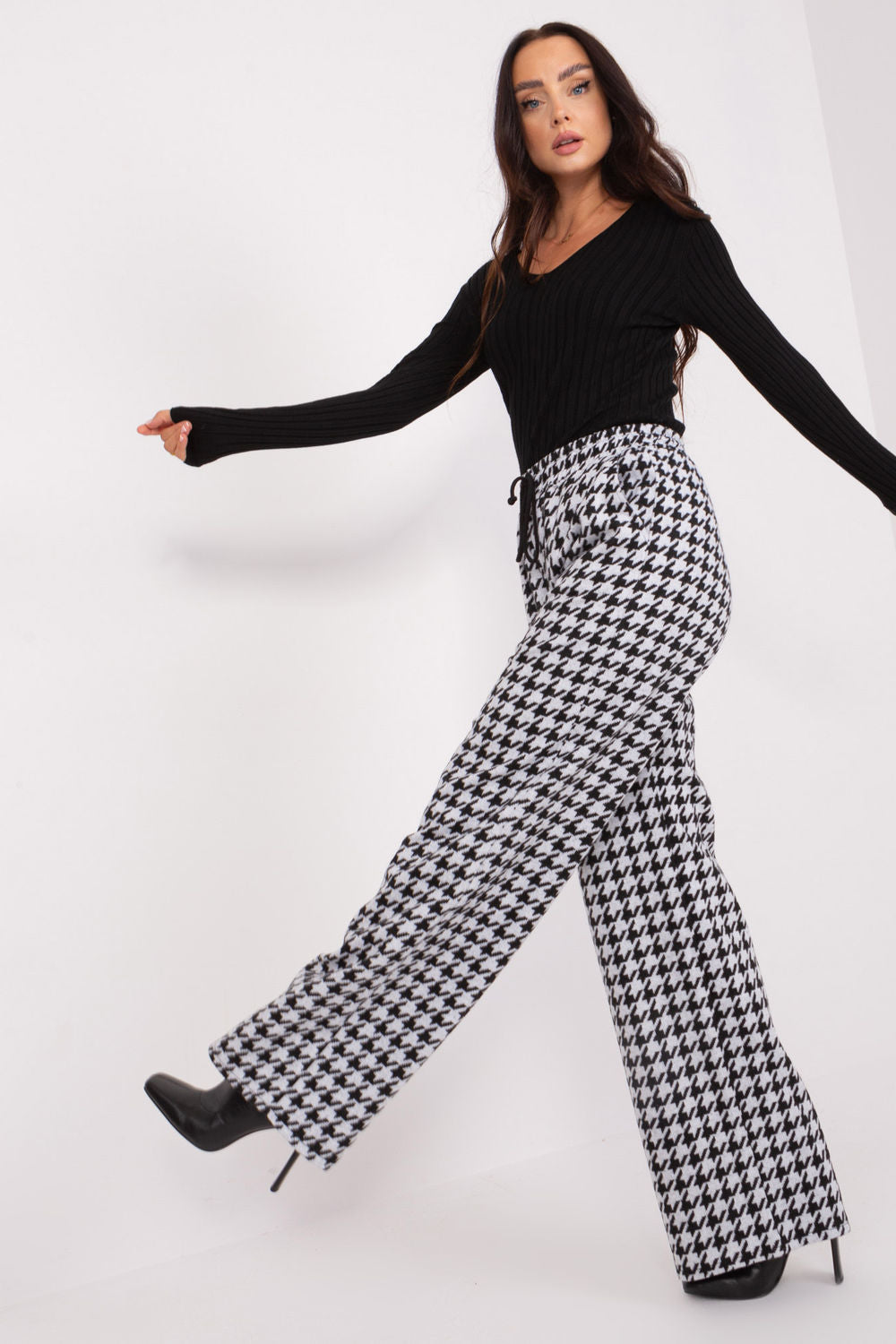 Chaussures à talons femme Lakerta Pantalon Pantalon — noir