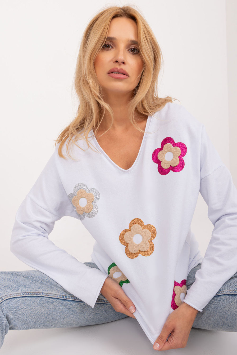 Blouse femme Italy Moda Chemisier Chemisier — blanc