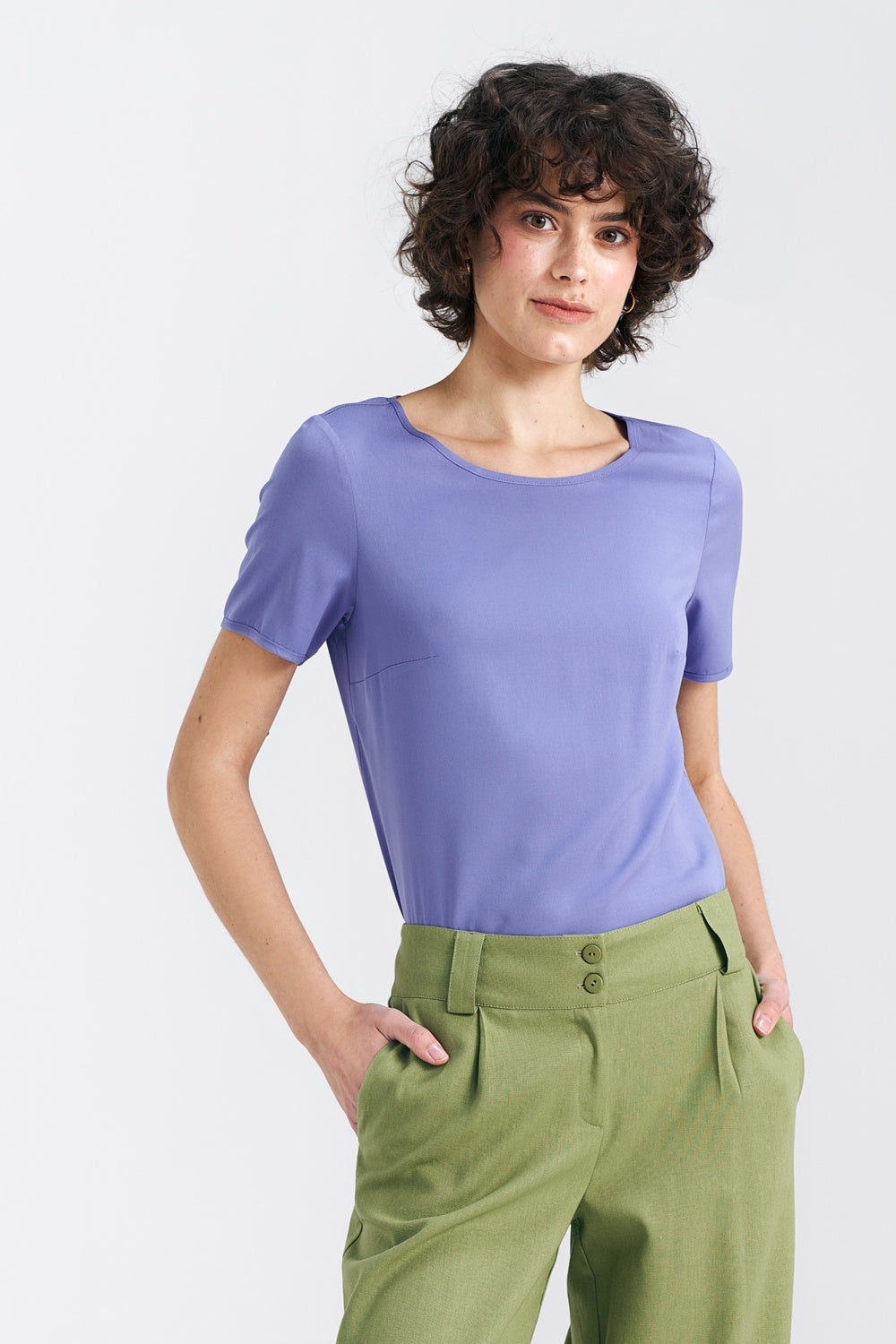 Blouse femme Nife Chemisier Chemisier — violet
