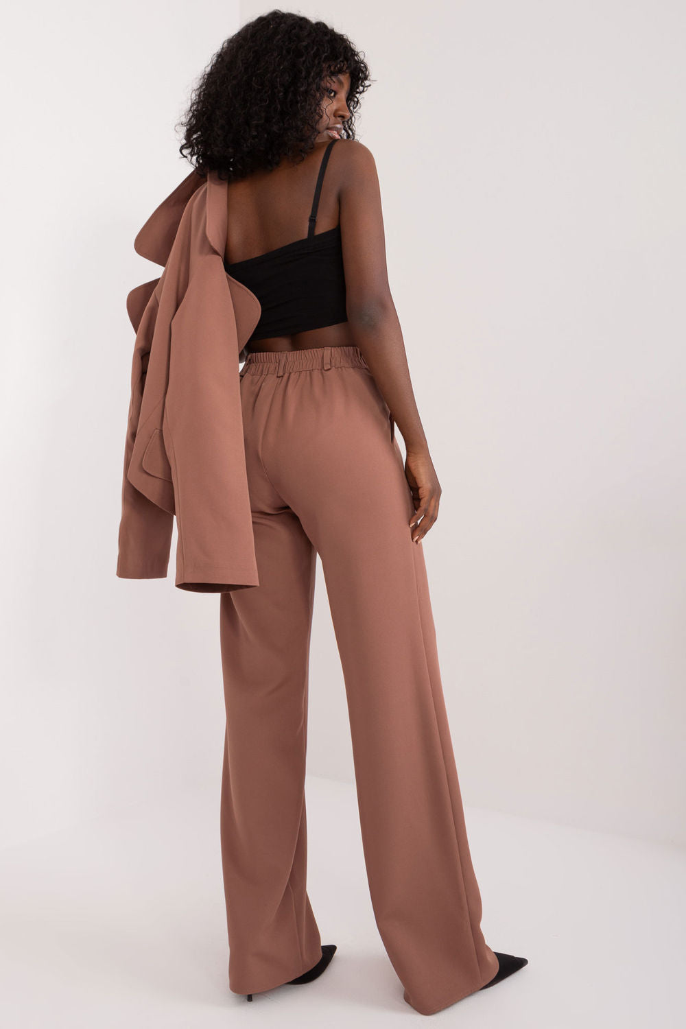 Chaussures à talons femme Lakerta Pantalon Long Pantalon — brun