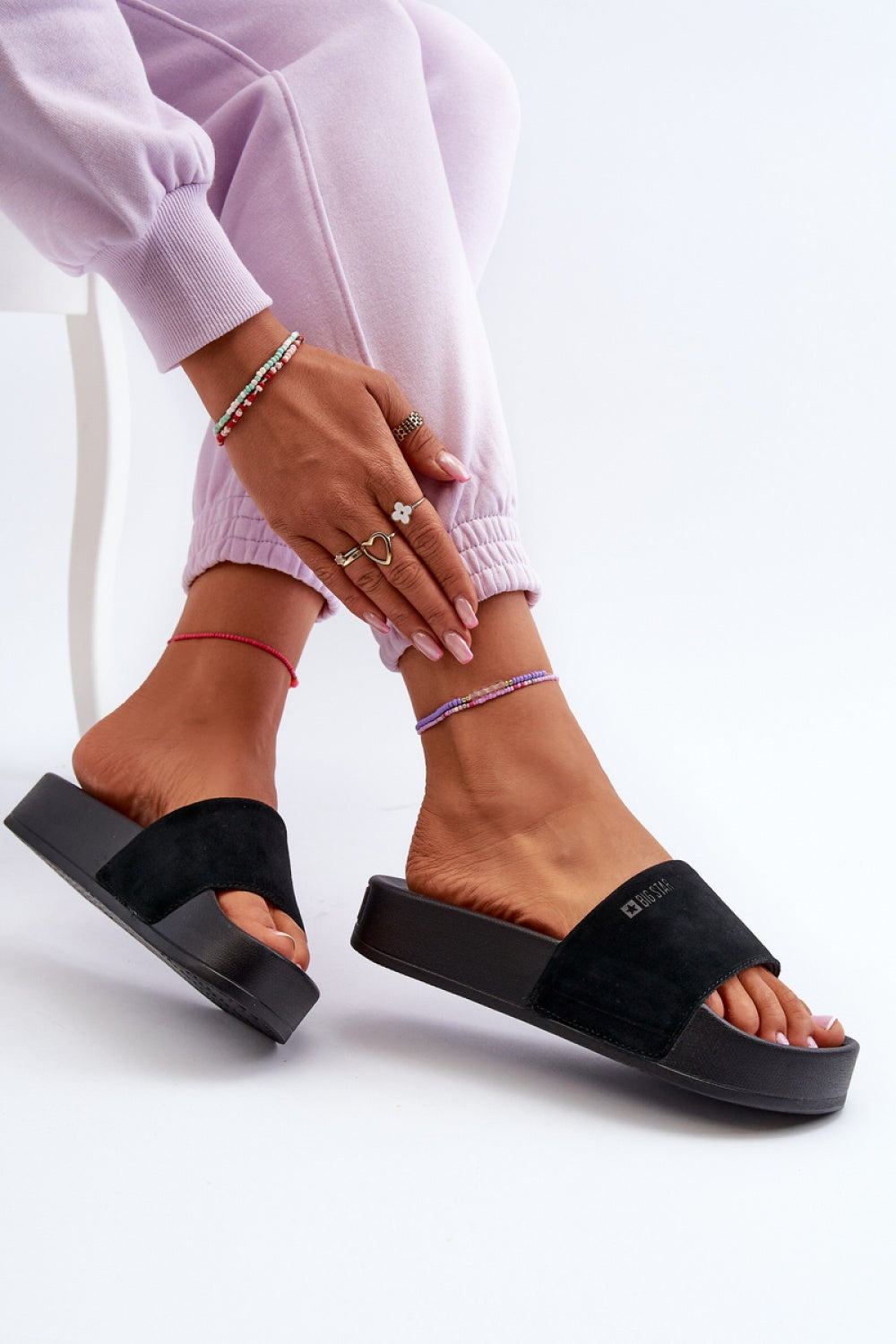 Sandales femme Step in style Clacquettes Clacquettes — noir
