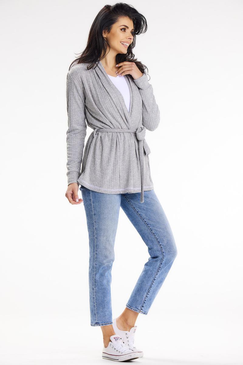 Cardigan femme awama — gris