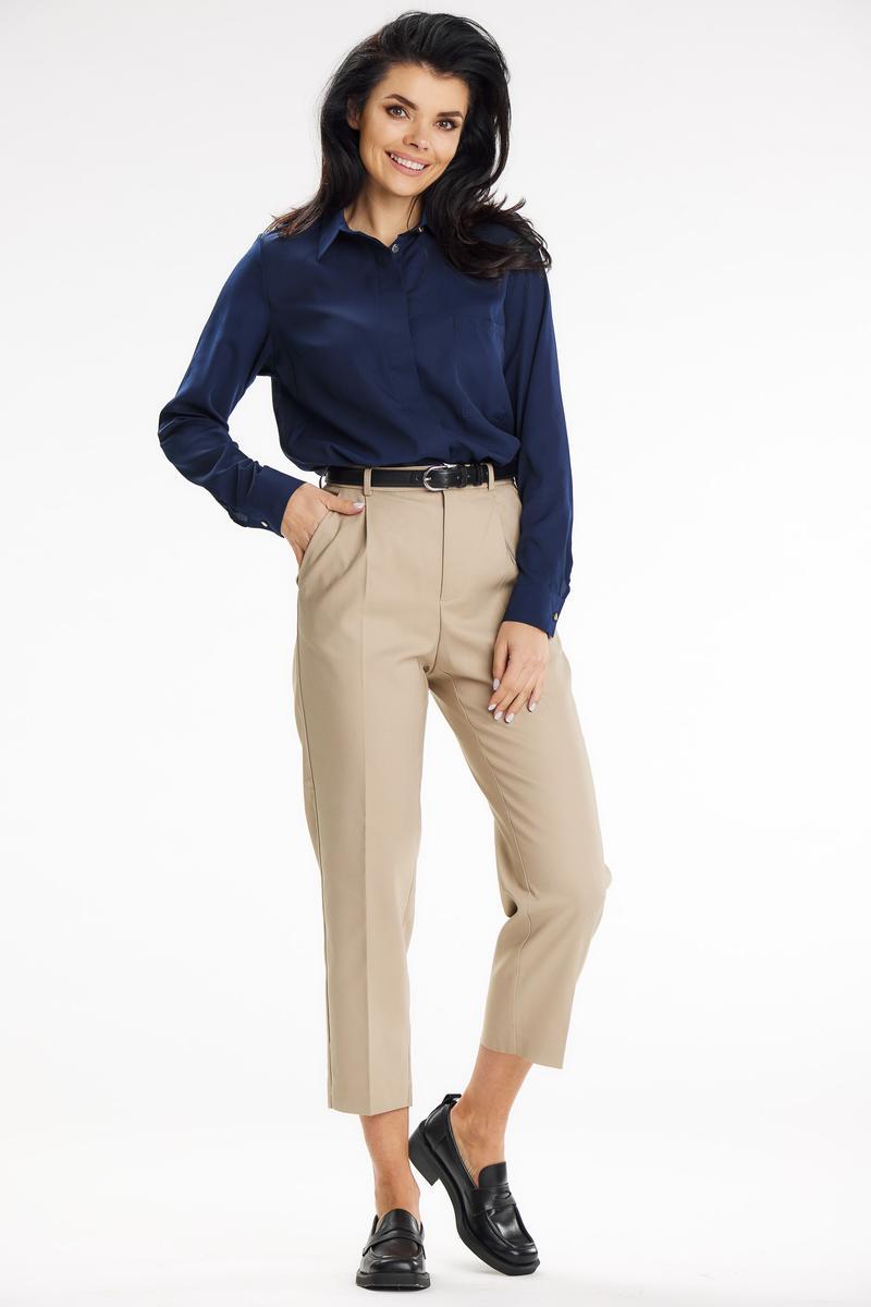 Blouse femme awama — bleu marine