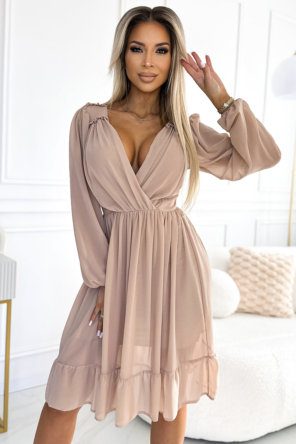 Robe femme Numoco De Cocktail De — beige