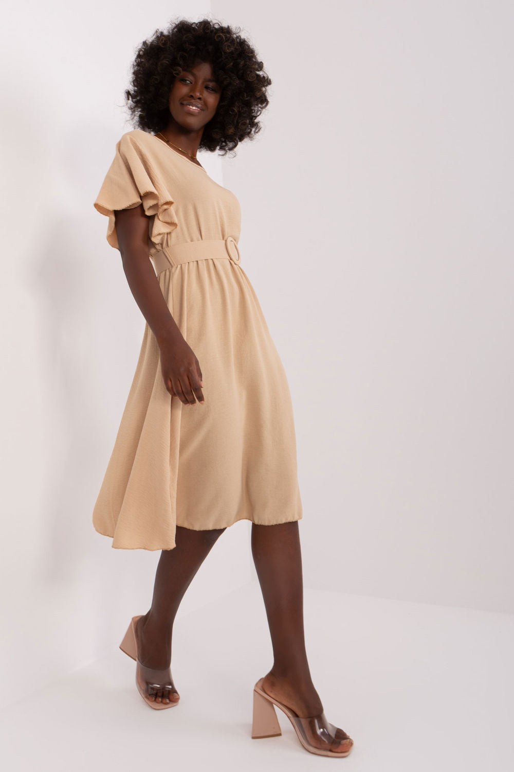 Robe femme Italy Moda De Jour De — beige
