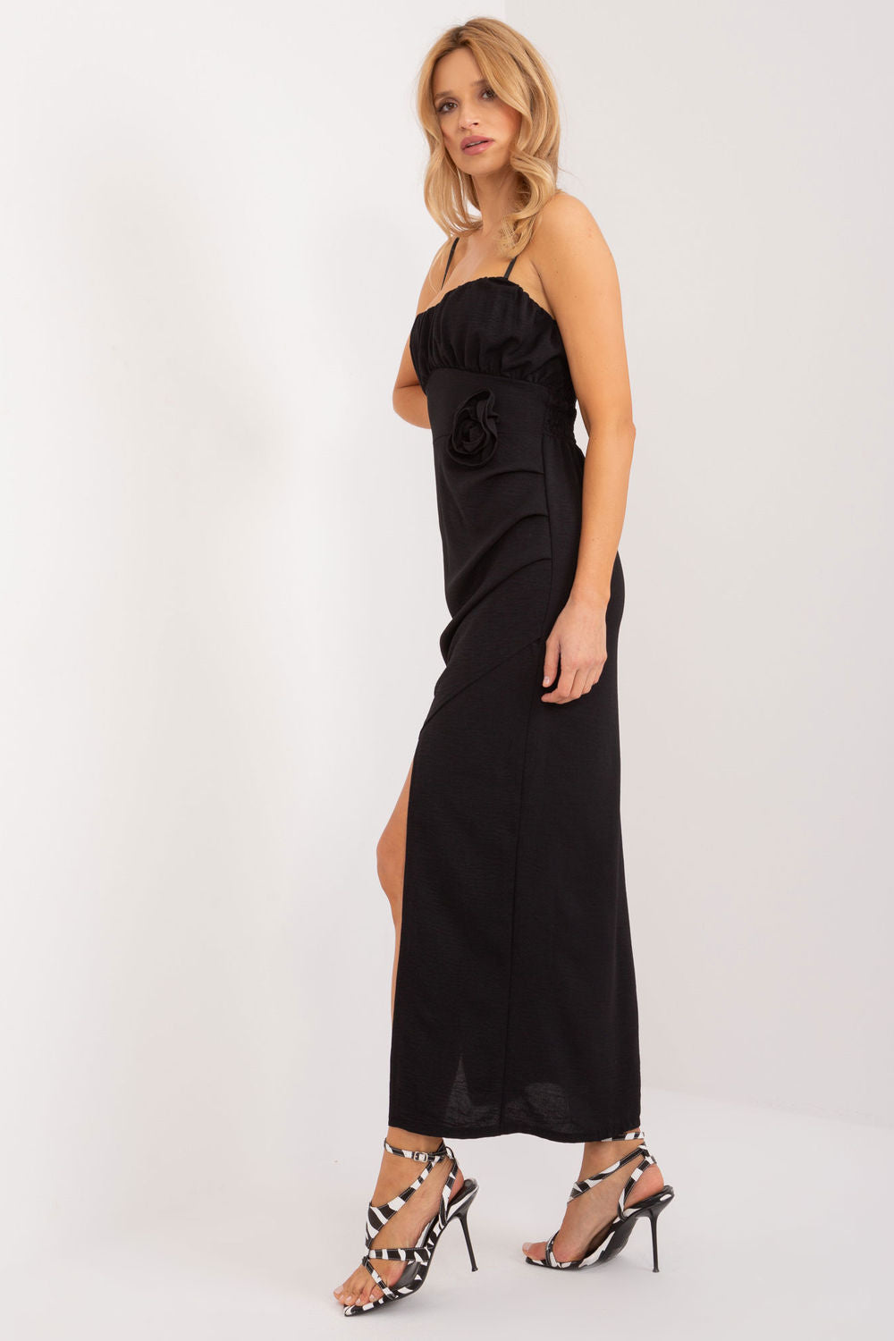 Robe femme Italy Moda De Cocktail De — noir
